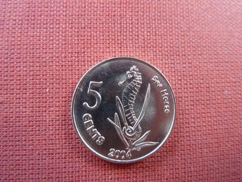 Кокосовые острова 5 центов 2004г. Cocos (Keeling) Islands редкие