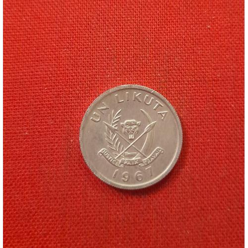 Конго 1 ликута 1967г.UN LIKUTA   сохран