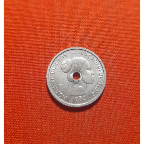 Лаос 10 центов 1952г.Королевство Лаос (1952 - 1955),сохран