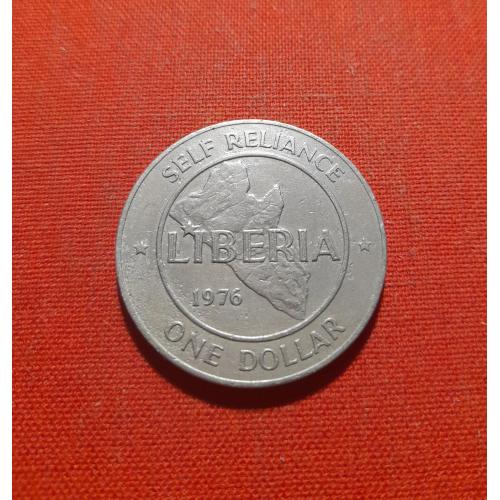 Либерия 1 доллар 1976г.W.R.TOLBERT JR.,сохран