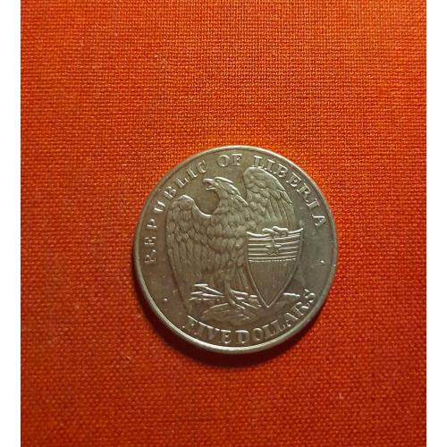 Либерия 5 долларов 2001г. Форт Самтер