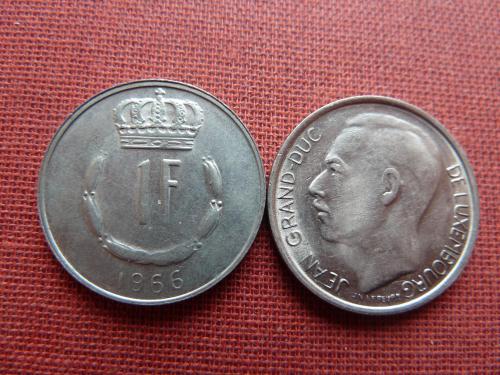 Люксембург 1 франк 1966г.
