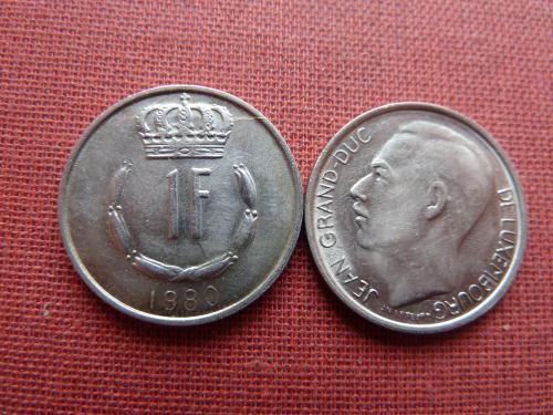 Люксембург 1 франк 1980г.