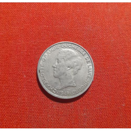 Люксембург 5 франков 1949 г.Великая герцогиня Шарлотта (1918 - 1964)нечастые