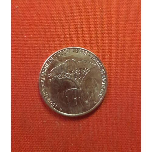 Мали 1500 франков 2003г.Франки КФА BCEAO, Газель, редкие