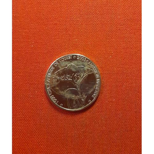 Мали 1500 франков 2003г.Франки КФА BCEAO, Газель, редкие