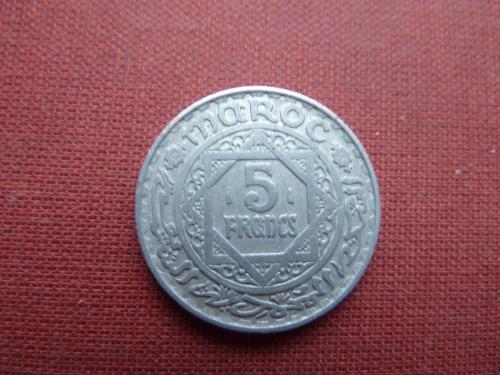 Марокко 5 франков 1951г.