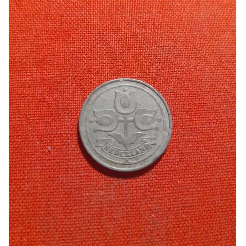 Нидерланды 10 центов 1943г.цинк,немецкая оккупация,сохран