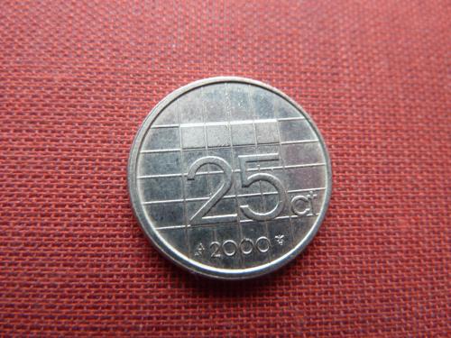 Нидерланды 25 центов 2000г.