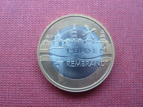 Нидерланды г.Лейден 1 Евро Рембрандт 2006г.400-летие со дня рождения Рембрандта из набора