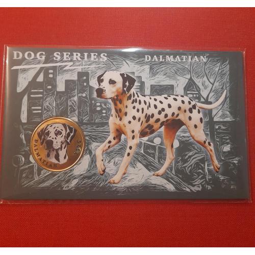 Паган остров 3 доллара 2026г.UNC ,Dalmatian, картон,запайка Северные Марианские о-ва