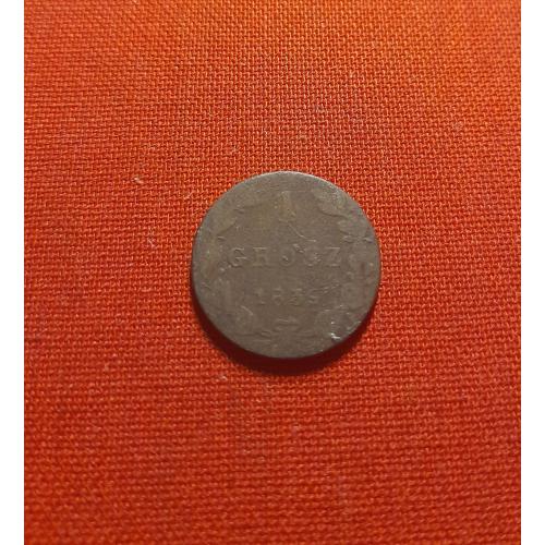 Польша 1 грош 1839г. Царство Польское (1816 - 1864)  Россия для Польши редкий 