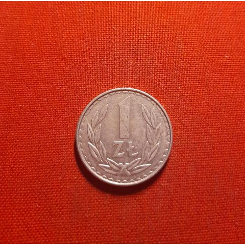 Польша 1 злотый 1988г.нечастые