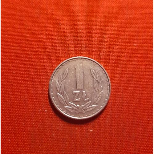 Польша 1 злотый 1988г.нечастые