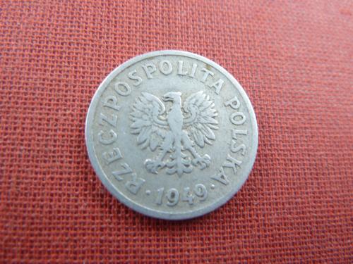 Польша 20 грошей 1949г.алюминий