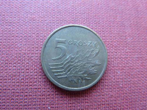 Польша 5 грошей 1998г.