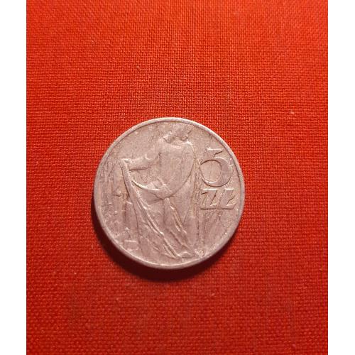 Польша 5 злотых 1959г.Рыбак