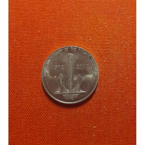 Редонда остров 5 центов 2012г. Владение Антигуа и Барбуда ,из набора, якорь с Титаника, редкие