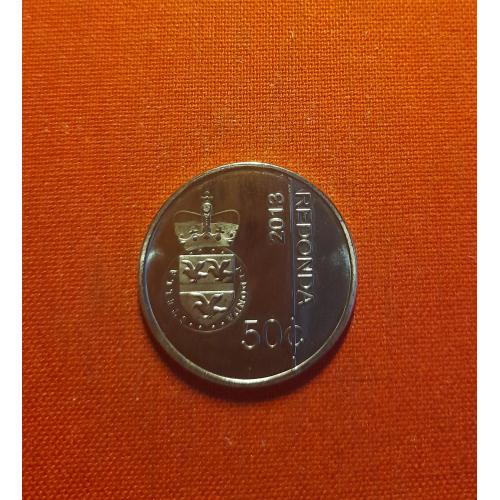 Редонда остров 50 центов 2013г. Владение Антигуа и Барбуда "Iron Lady" Мargaret Thatcer, редкие