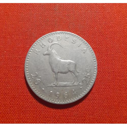 Родезия 2½ шиллинга/25 центов 1964г.