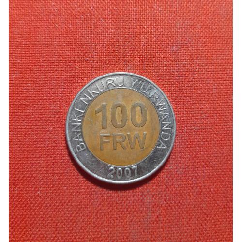 Руанда 100 франков 2007г.