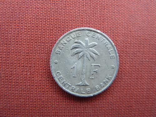 Руанда-Урунди 1 франк 1959г. Бельгийское Конго