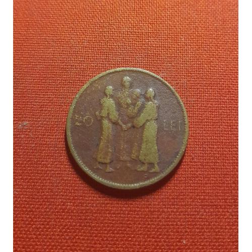 Румыния 20 леев 1930г. Портрет Михая I,мон. двор Лондона, супер редкие