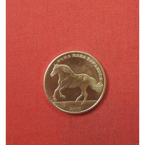 Сен-Дени (Реюньон)  1 крона 2019г.Андалузская лошадь