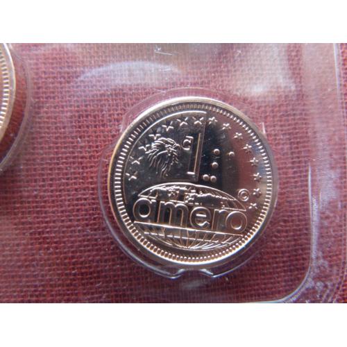 Северо-Американский союз  1 амеро цент 2011г. UNC  из набора, Супер редкий