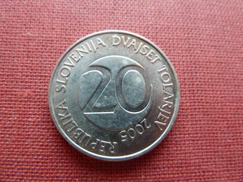 Словения 20 толаров 2005г.