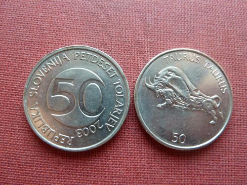 Словения 50 толаров 2003г.