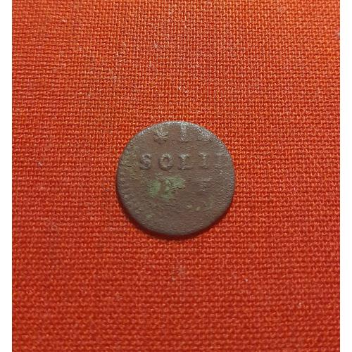 Солид 1768г. Польша Стани́слав II А́вгуст Понято́вский король польский  1764-1795,редкий