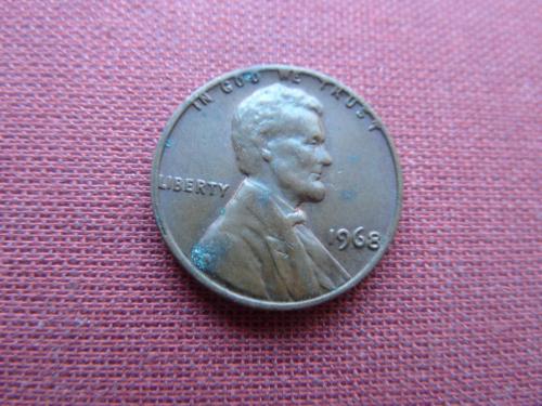 США 1 цент 1968г.