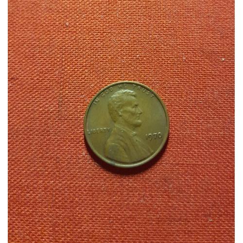 США 1 цент 1970г. Авраам Линкольн (16-й президент США)