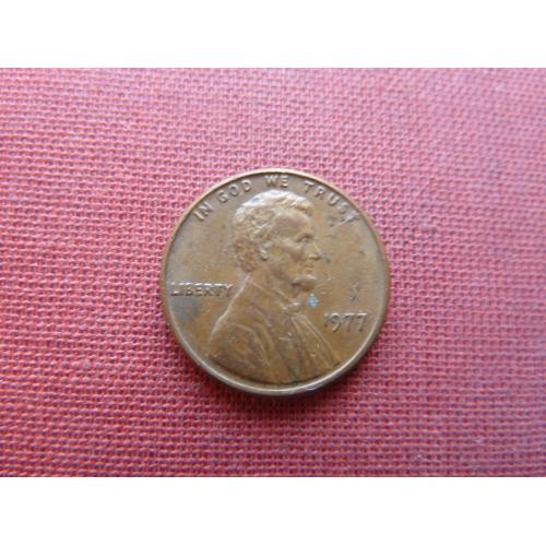 США 1 цент 1977г.