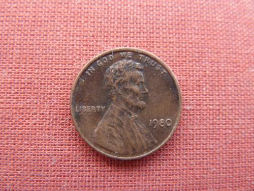 США 1 цент 1980г.