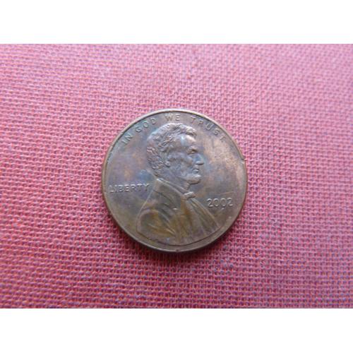 США 1 цент  2002г.