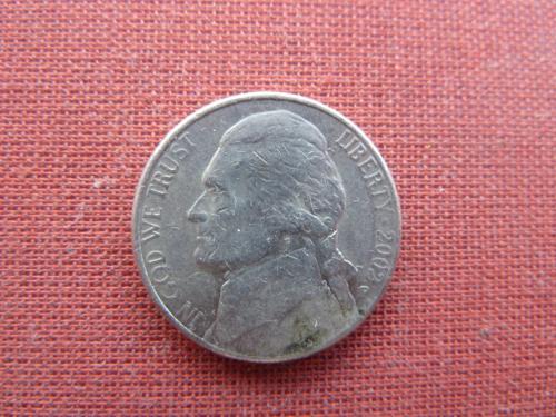 США 5 центов  2002г.