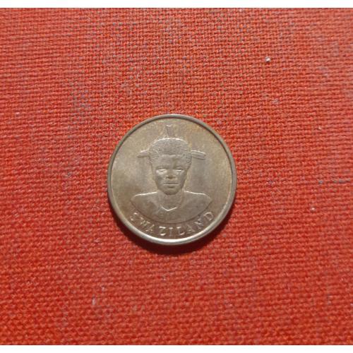 Свазиленд 1 цент 1986г.Мсвати III ,редкий год