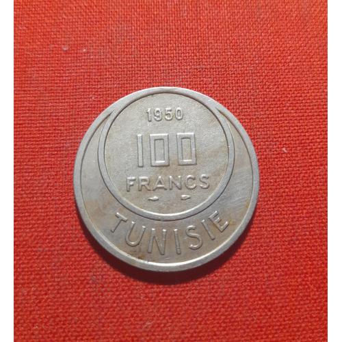 Тунис 100 франков 1950г.Французский протекторат (1890 - 1957) редкие