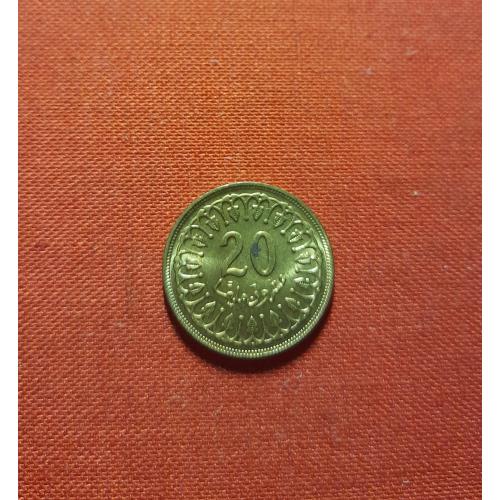 Тунис 20 миллимов 1960г.
