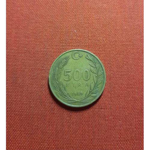  Турция 500 лир 1989г.