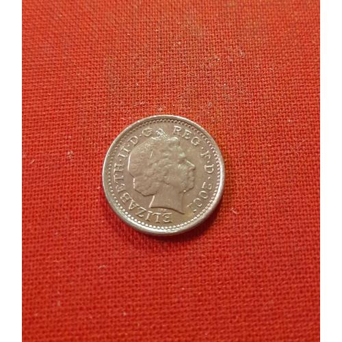 Великобритания 5 пенсов 2001г. Елизавета II