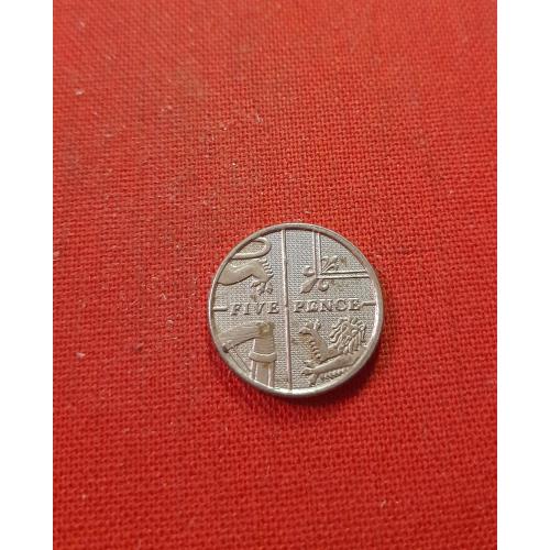 Великобритания 5 пенсов 2008г. Елизавета II