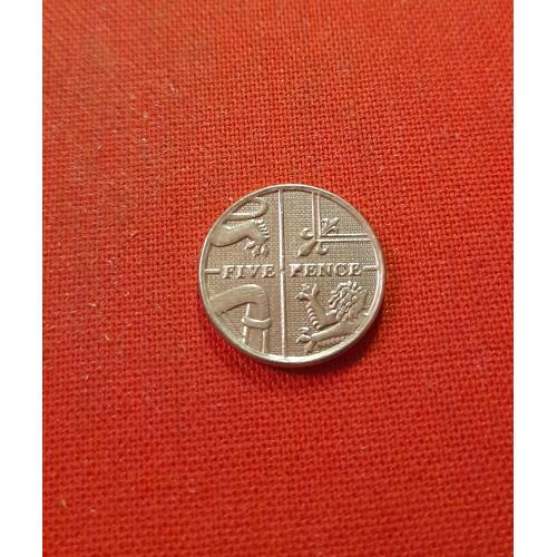 Великобритания 5 пенсов 2010г. Елизавета II