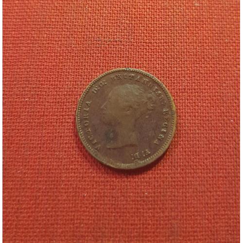 Великобритания ½ фартинга 1847г.HALF FARTHING,Виктория (1838 - 1901) супер редкий год