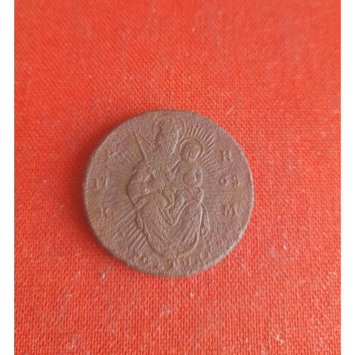 Венгрия 1 полтура 1765г.K M, POLTURA, Мария Терезия,нечищеные, редкие