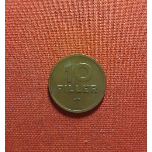 Венгрия 10 филлеров 1947г. бронза. Вторая Республика (1946 - 1948) сохран,редкие