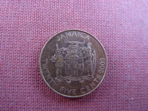 Ямайка 25 центов 2003г.