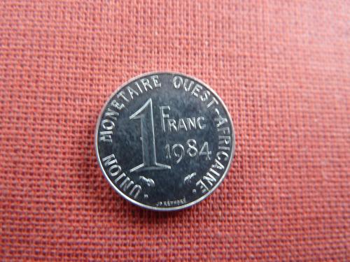 Западно- Африканский валютный союз 1 франк 1984г. Франк КФА BCEAO  Западная Африка